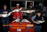Striper fishing guide service